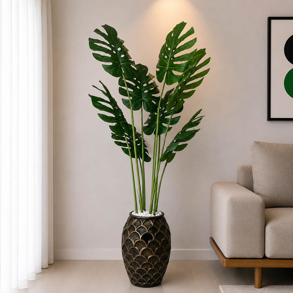 Mostera Plant With Planter (PL1061)
